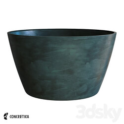 CONCRETIKA collection of planters BOWL midnight OM 3D Models 3DSKY 