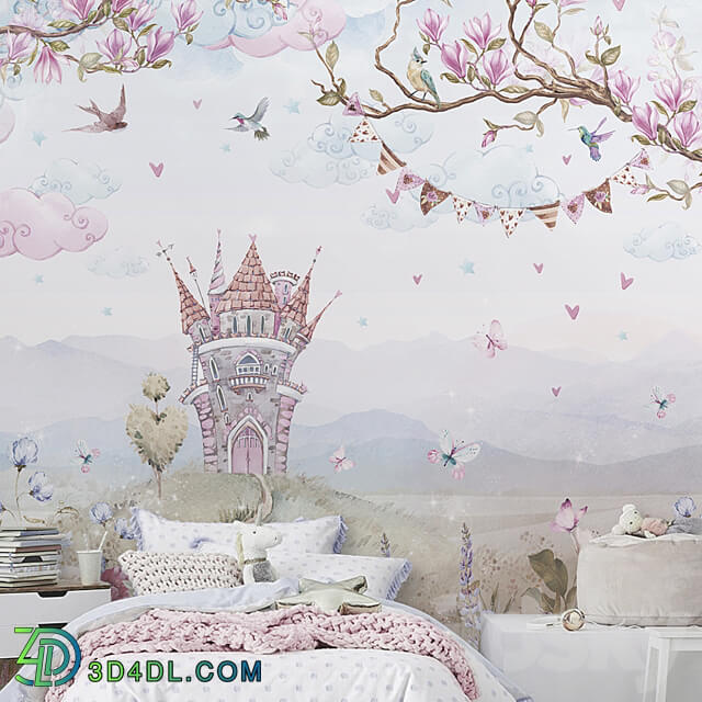 Creativille Wallpapers 2420 Castle and Princess 3D Models 3DSKY