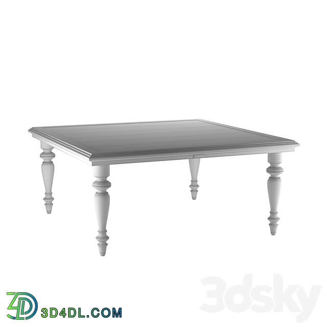 Albero Koloniale square coffee table 3D Models 3DSKY