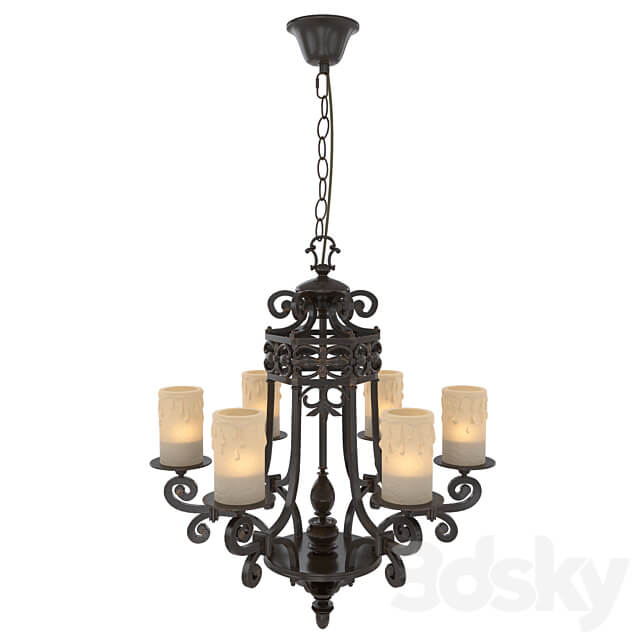 382011606 Chandelier CHIARO Ivanhoe Pendant light 3D Models 3DSKY