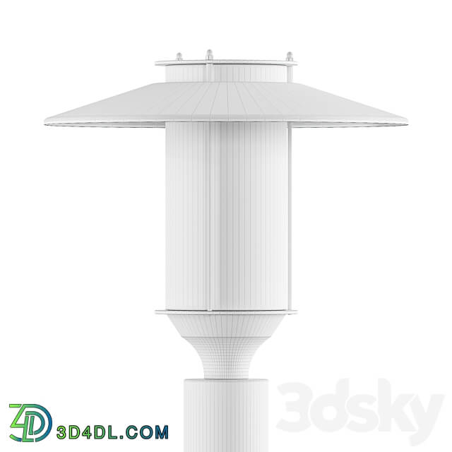Park LED lamp Stolb Park Tube Pole 3D Models 3DSKY