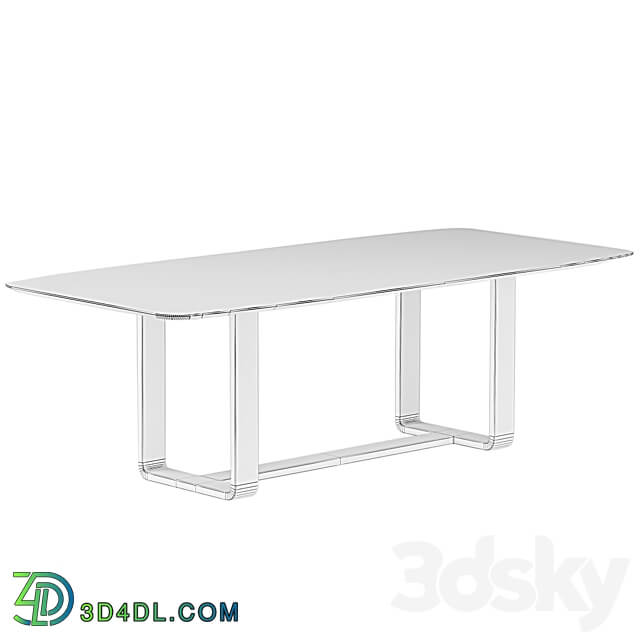 Kronco Larson porcelain stoneware dining table 3D Models 3DSKY