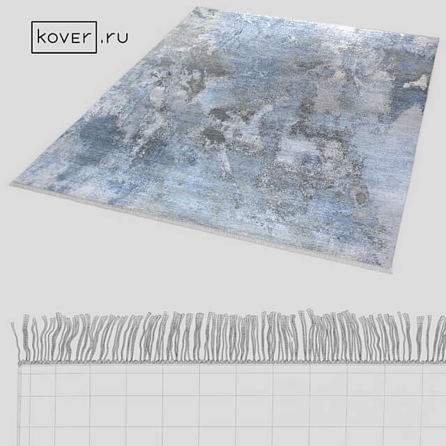 Carpet WEST HOLLYWOOD GPRD1 GRAY SILVER Art de Vivre Kover.ru 3D Models 3DSKY