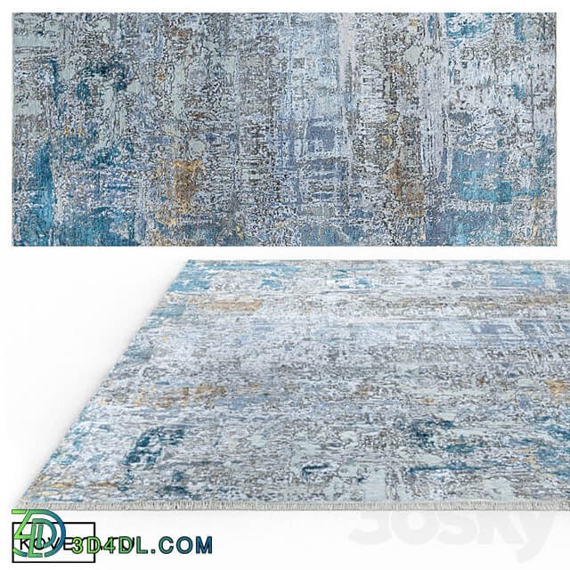 Carpet WEST HOLLYWOOD GPRD1 SILVER BLUE Art de Vivre Kover.ru 3D Models 3DSKY