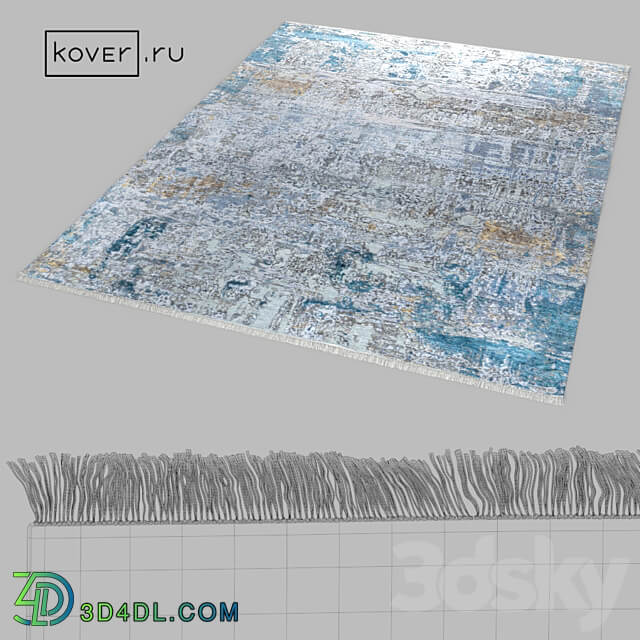 Carpet WEST HOLLYWOOD GPRD1 SILVER BLUE Art de Vivre Kover.ru 3D Models 3DSKY