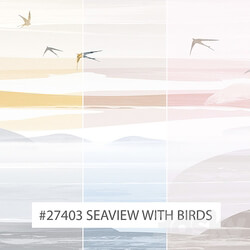 Creativille Wallpapers 27403 Seaview with Birds 3D Models 3DSKY 