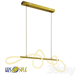 OM Chandelier hanging Lussole Loft River LSP 8365 Pendant light 3D Models 3DSKY 