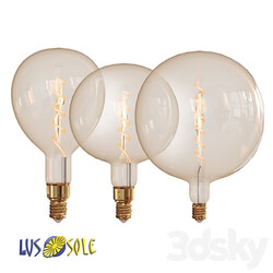 OM Edison LUSSOLE LOFT incandescent lamps Technical lighting 3D Models 3DSKY 