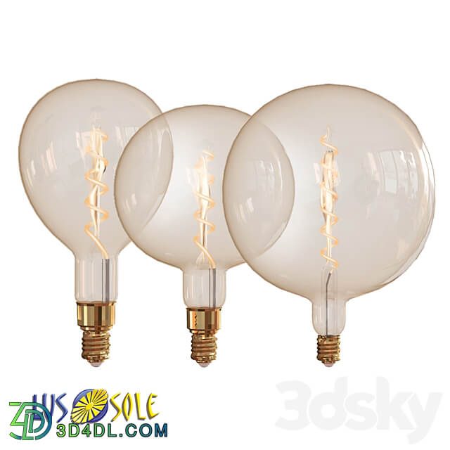 OM Edison LUSSOLE LOFT incandescent lamps Technical lighting 3D Models 3DSKY