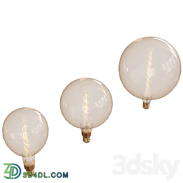 OM Edison LUSSOLE LOFT incandescent lamps Technical lighting 3D Models 3DSKY