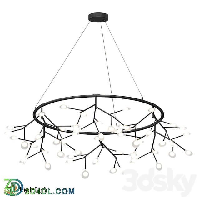 Chandelier Vetta black 07521 54A 19 21 OM Pendant light 3D Models 3DSKY