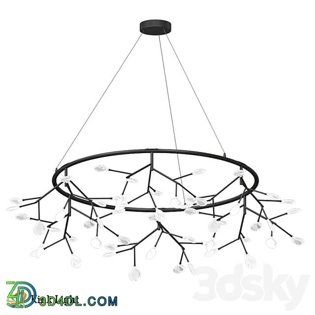 Chandelier Vetta black 07521 54A 19 21 OM Pendant light 3D Models 3DSKY