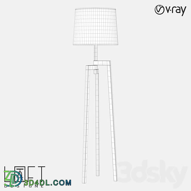 Floor lamp LoftDesigne 820 model 3D Models 3DSKY