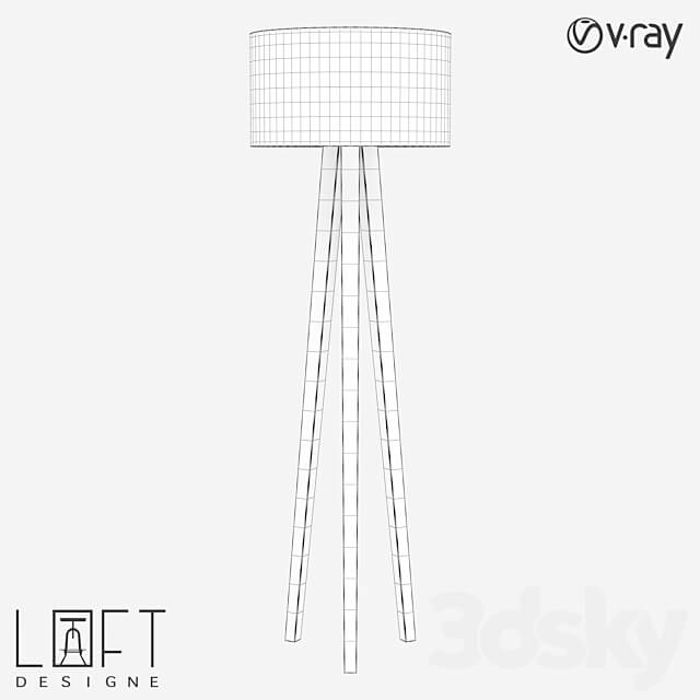 Floor lamp LoftDesigne 823 model 3D Models 3DSKY