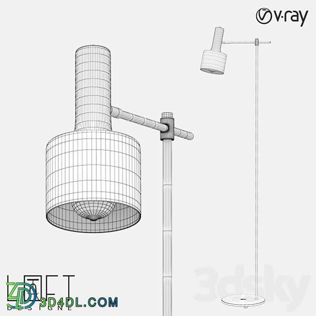 Floor lamp LoftDesigne 825 model 3D Models 3DSKY