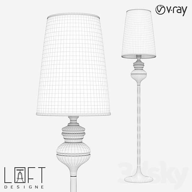 Floor lamp LoftDesigne 830 model 3D Models 3DSKY