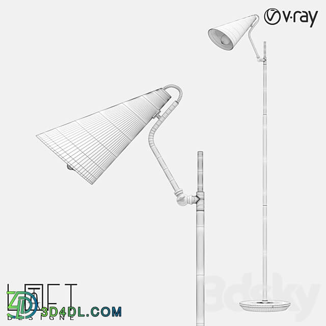 Floor lamp LoftDesigne 838 model 3D Models 3DSKY