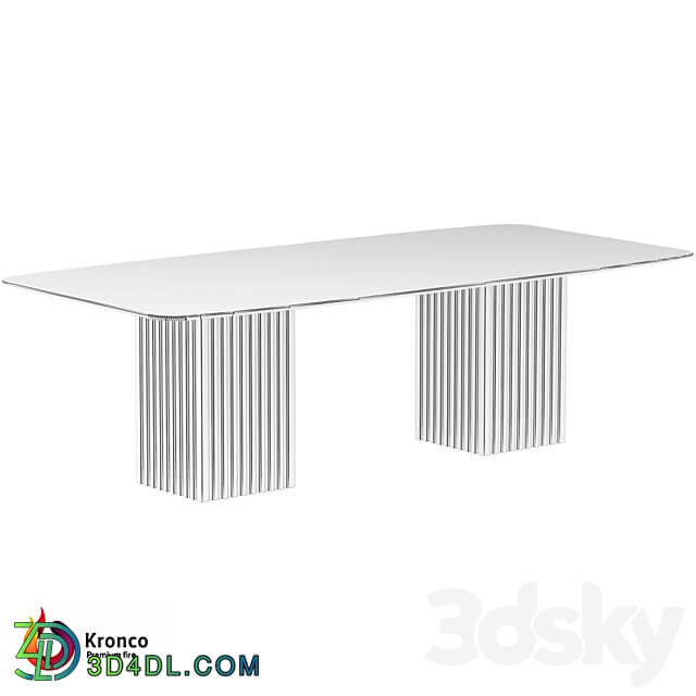 Kronco Rain porcelain stoneware dining table 3D Models 3DSKY