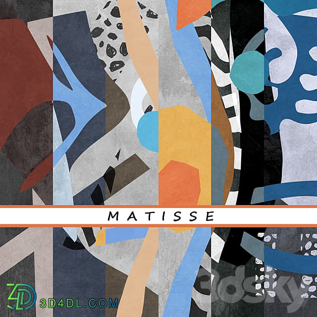 Designer wallpaper MATISSE pack 1 3D Models 3DSKY