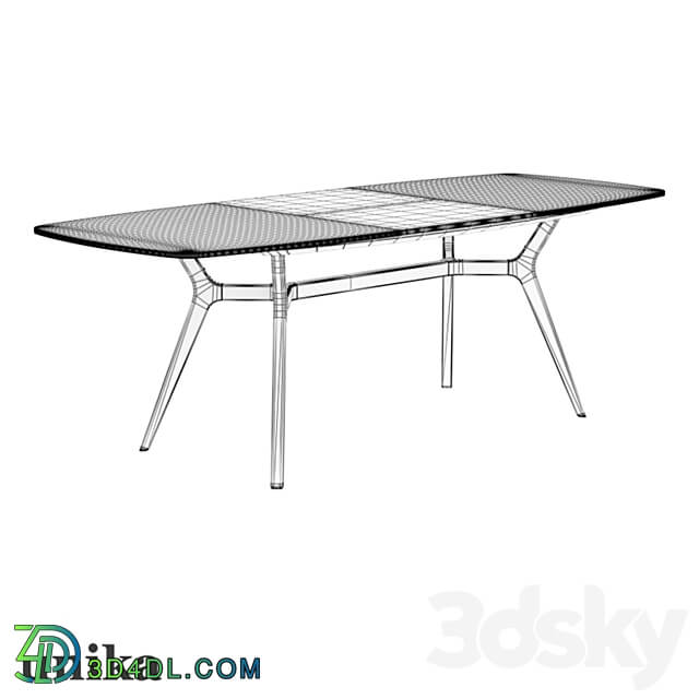 Folding table Johann 3D Models 3DSKY