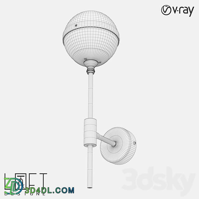 Wall lamp LoftDesigne 8228 model 3D Models 3DSKY