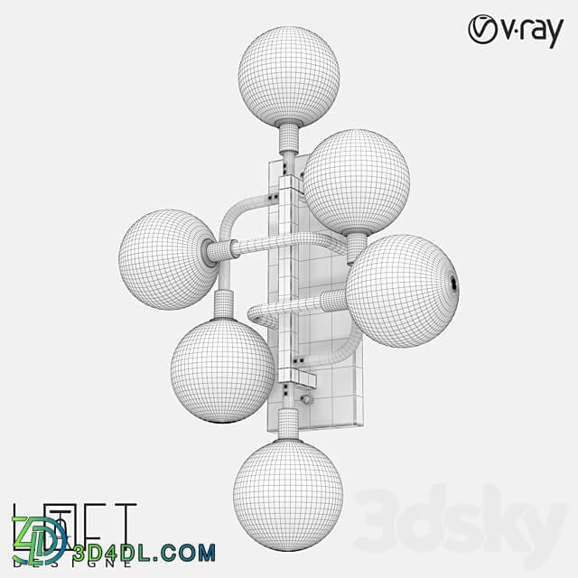 Wall lamp LoftDesigne 8230 model 3D Models 3DSKY