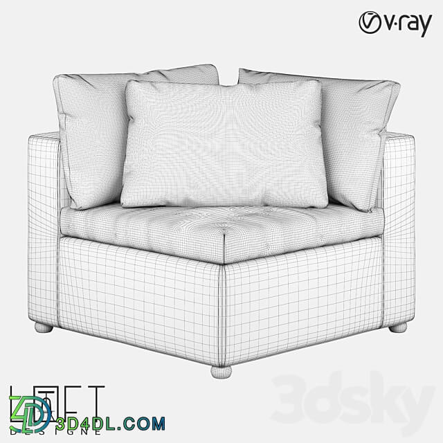 Sofa LoftDesigne 3709 model 3D Models 3DSKY