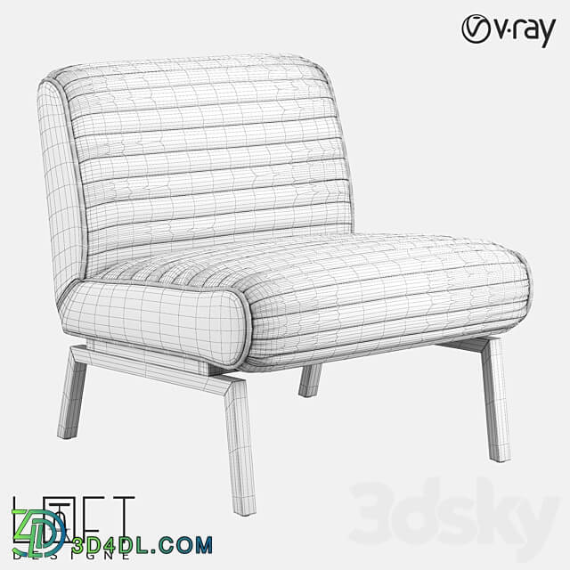 Armchair LoftDesigne 31666 model 3D Models 3DSKY