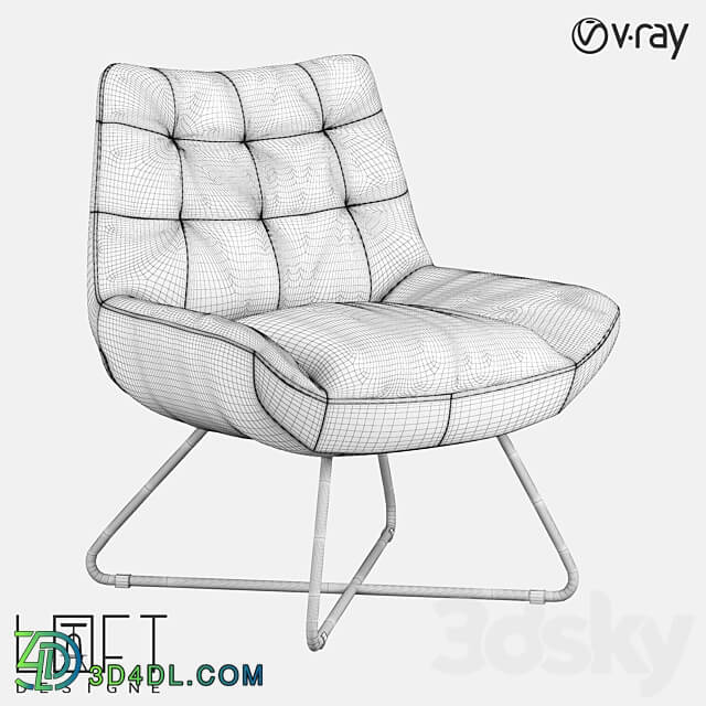 Armchair LoftDesigne 31672 model 3D Models 3DSKY