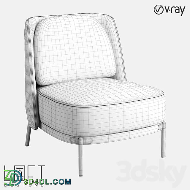 Armchair LoftDesigne 35867 model 3D Models 3DSKY