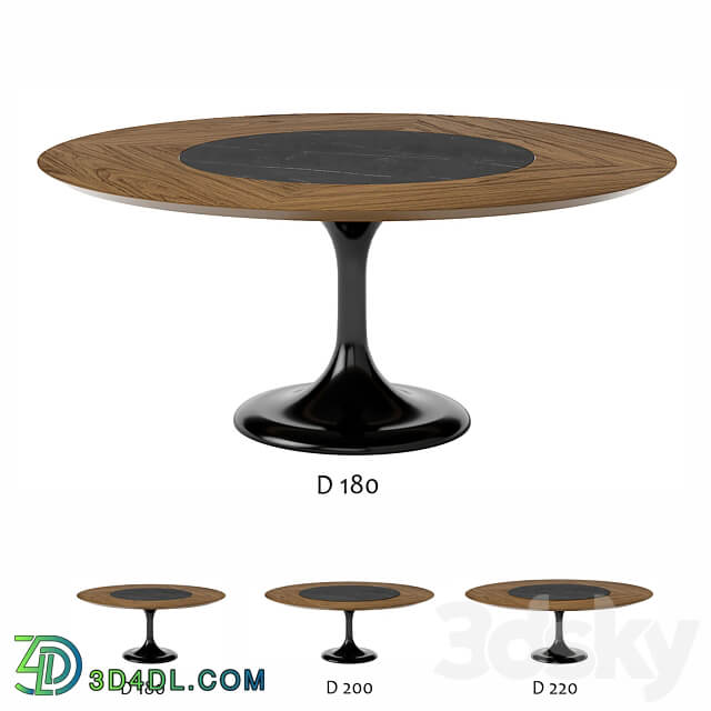 Round table apriori T D180 220 OM 3D Models 3DSKY