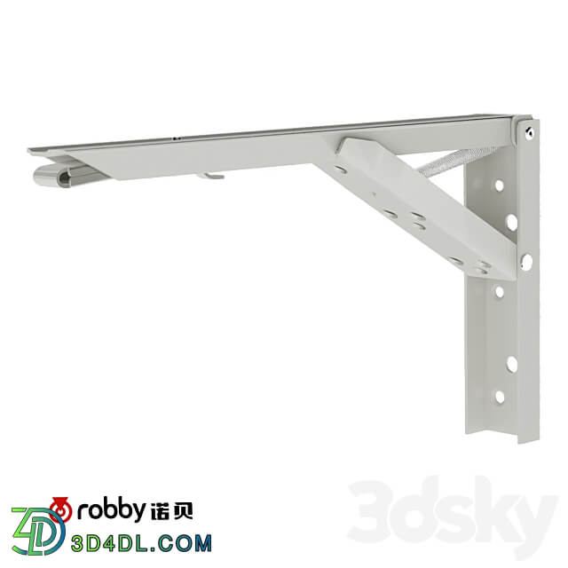  om 10 Inch Spring Bracket. Robby casters Other 3D Models 3DSKY