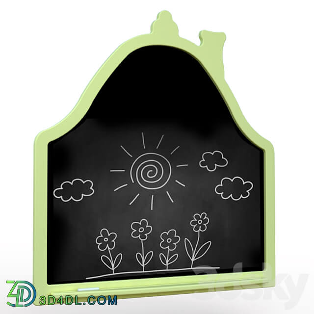 OM SLATE BOARD FAIRY HOUSE Miscellaneous 3D Models 3DSKY