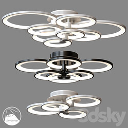 LampsShop.com PL3018 Chandelier Glowing Rings Ceiling lamp 3D Models 3DSKY 