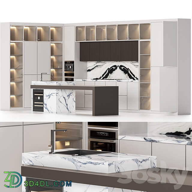 kitchen 01 Kitchen 3D Models 3DSKY