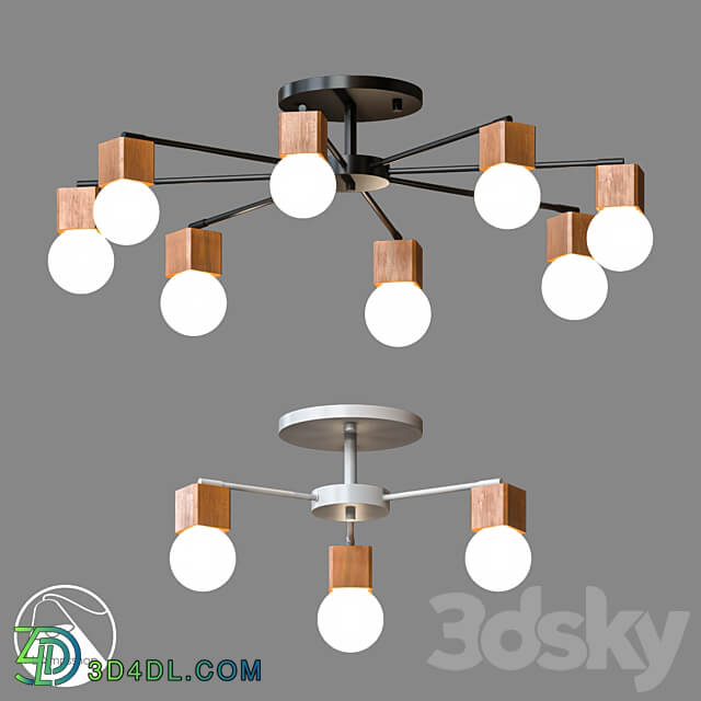 LampsShop.ru PL3076 Chandelier Nordic Light Ceiling lamp 3D Models 3DSKY