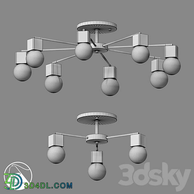 LampsShop.ru PL3076 Chandelier Nordic Light Ceiling lamp 3D Models 3DSKY