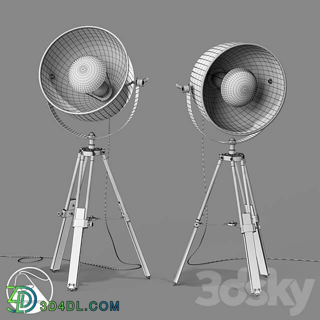 LampsShop.com T6075 Floor Lamp Optic A 3D Models 3DSKY