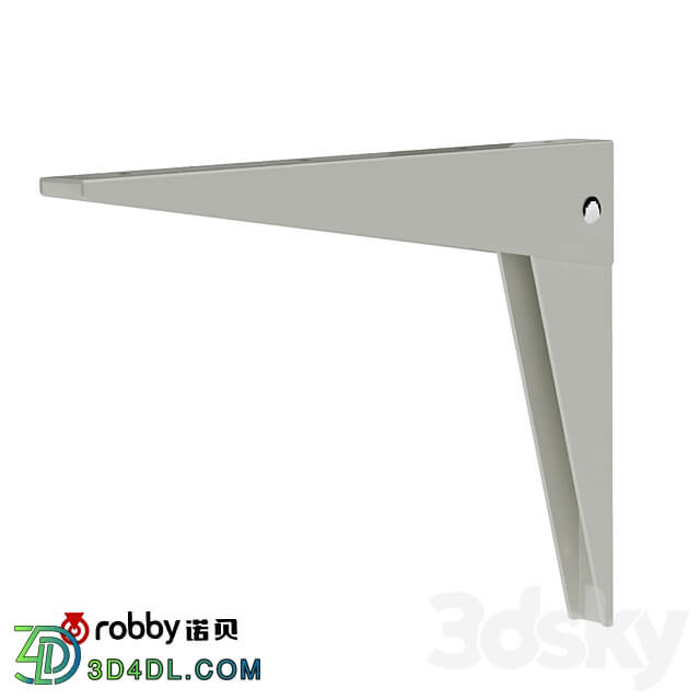  om 10 inch Movable bracket. Robby casters Other 3D Models 3DSKY