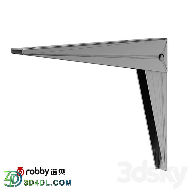  om 10 inch Movable bracket. Robby casters Other 3D Models 3DSKY