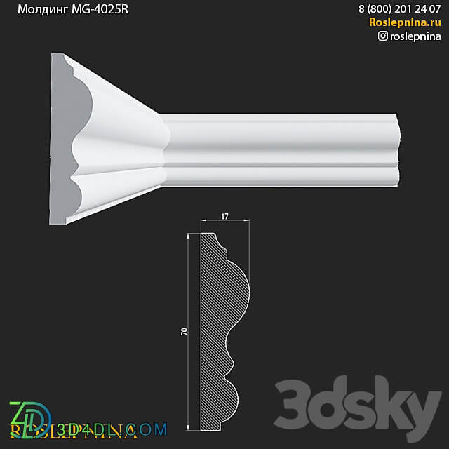 Molding MG 4025R from RosLepnina 3D Models 3DSKY