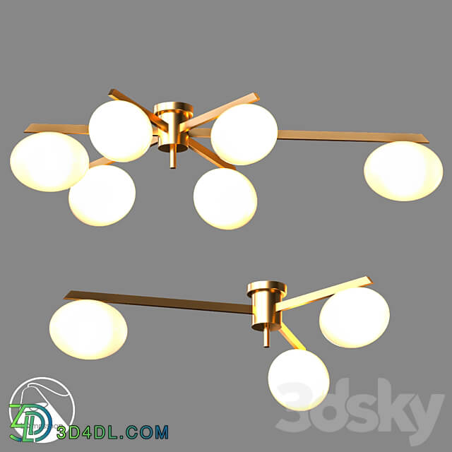 LampsShop.ru PL3069 Chandelier Palmer Ceiling lamp 3D Models 3DSKY