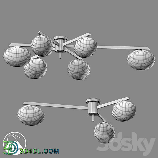 LampsShop.ru PL3069 Chandelier Palmer Ceiling lamp 3D Models 3DSKY