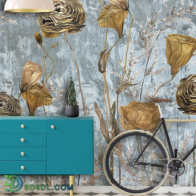 Designer wallpaper HERBARIUM pack 1 3D Models 3DSKY