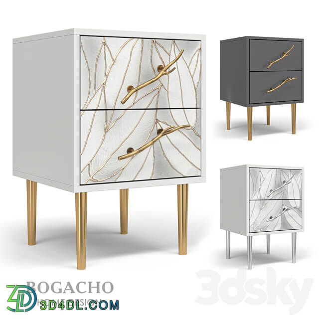 Curbstone Art Style with 2 drawers Sideboard Chest of drawer 3D Models 3DSKY