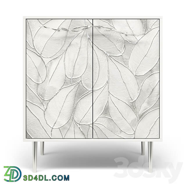 Chest of drawers Art Style with 2 shelves Sideboard Chest of drawer 3D Models 3DSKY