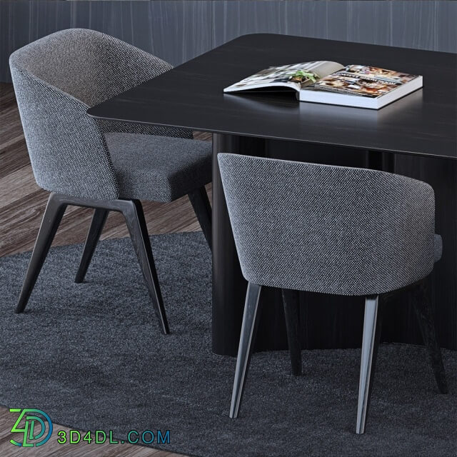 Table _ Chair - Minotti Set 3