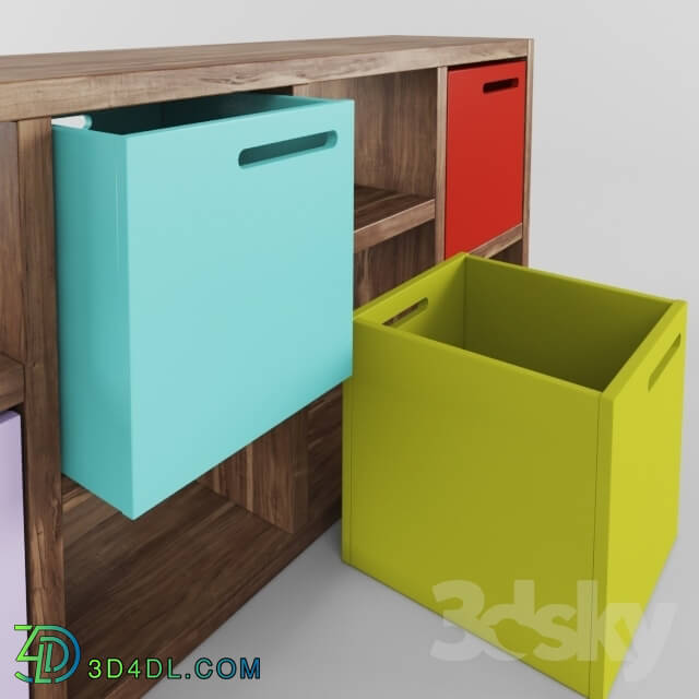 Sideboard _ Chest of drawer - Temahome Storage Boxes with Bookcase