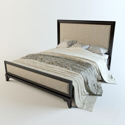 Bed - Bed California King Upholstered Panel Bed 