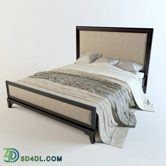 Bed - Bed California King Upholstered Panel Bed